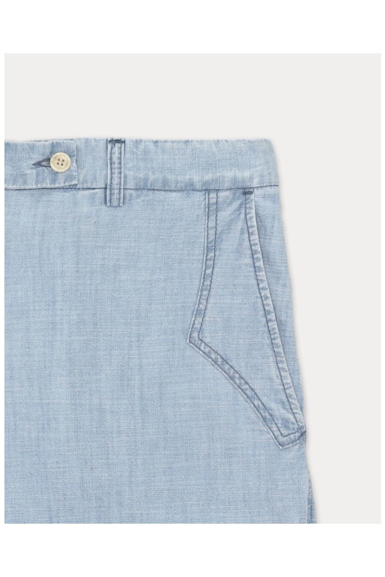 Jelene Chambray Trousers, Alternate, color, Bleach Wash