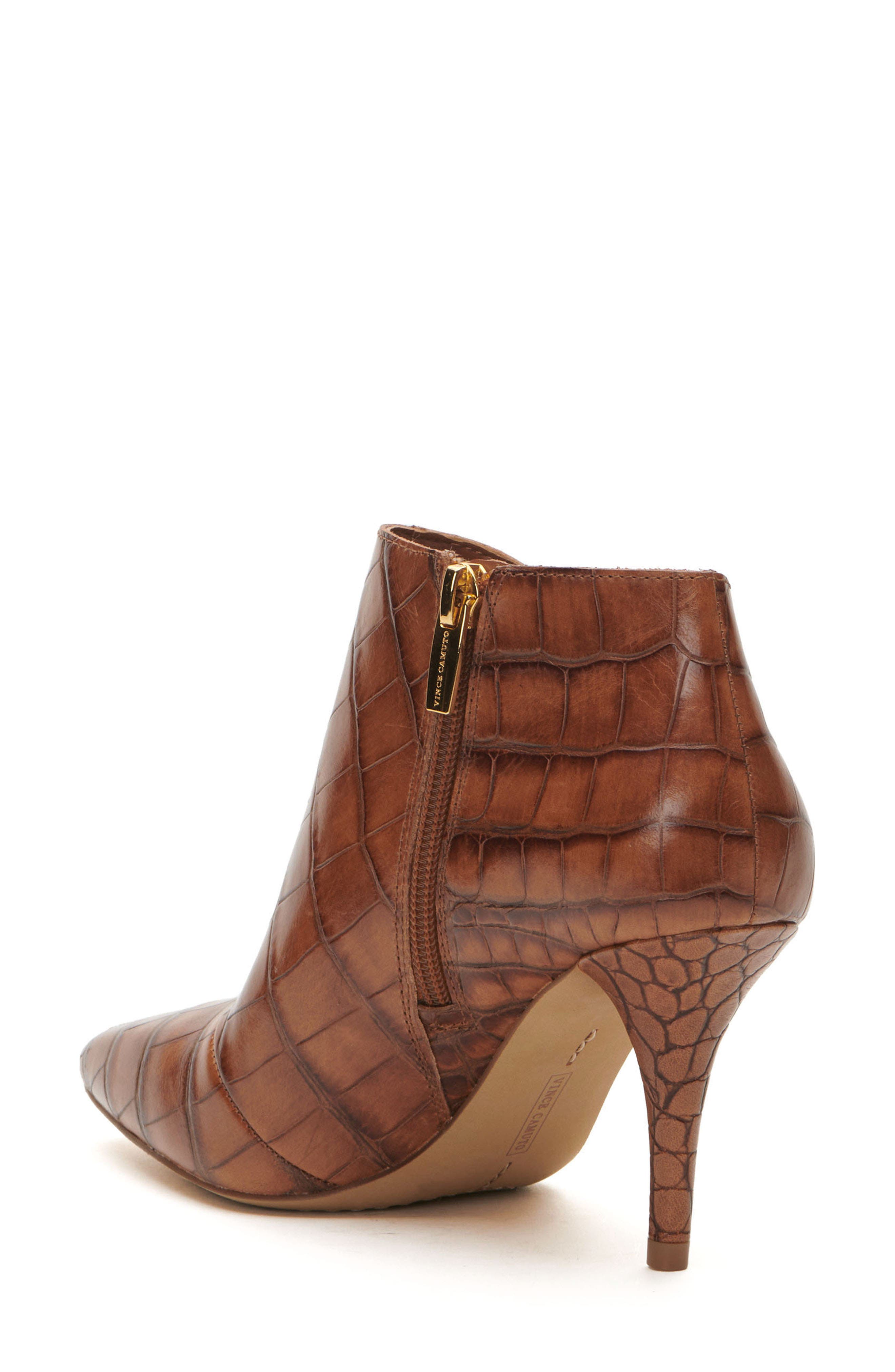 Vince Camuto Avelinsa 4 Croc Embossed Bootie, Alternate, color, 