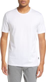 BOSS Tessler Slim Fit White Cotton T-Shirt