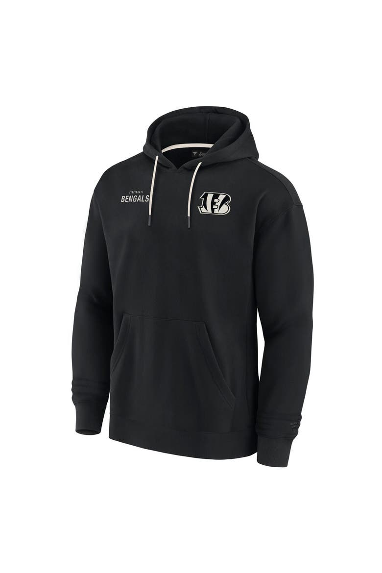 Unisex Fanatics Signature Black Cincinnati Bengals Elements Super Soft Fleece Pullover Hoodie, Alternate, color, Black