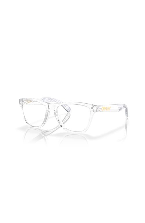 Oakley 48mm Round Optical Glasses In Transparent