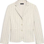 Theory Stripe Single Breasted Blazer