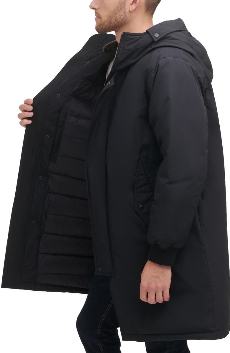 Cole Haan Tech Down Parka with Faux Fur Trim, Alternate, color, 