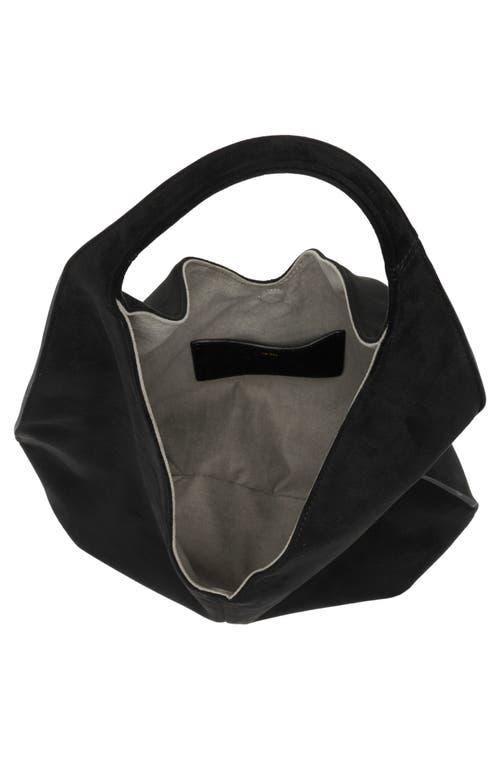 Jw Pei Dara Faux Suede Hobo Bag In Black