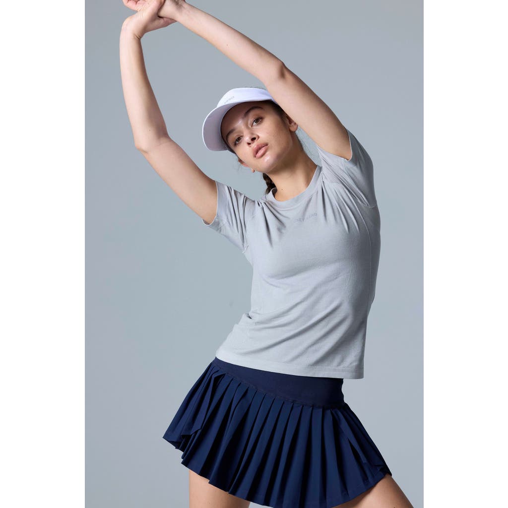 Cozy Zero Tech Merino Light Weight Daily Tee In Glacier Gray