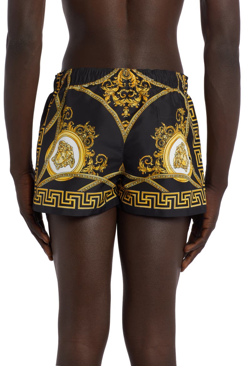 Medusa Silk Boxers, Alternate, color, BLACK GOLD