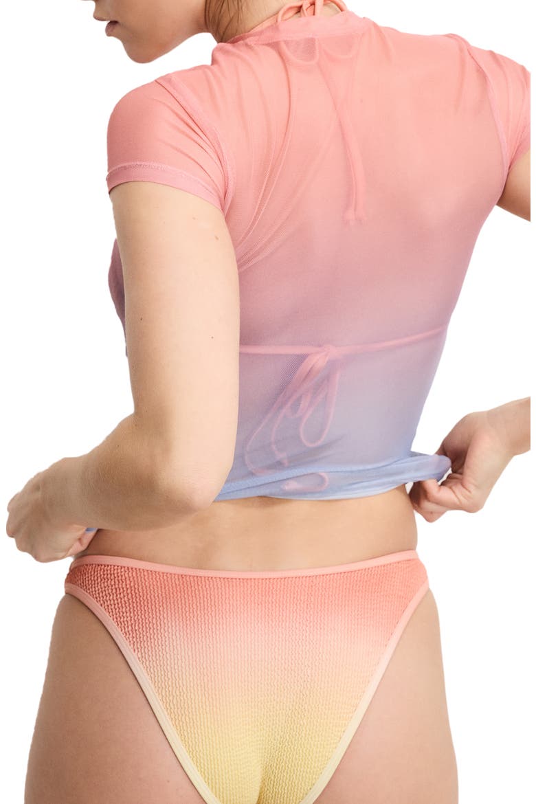 Mesh Baby Tee, Alternate, color, SUNSET GRADIENT004