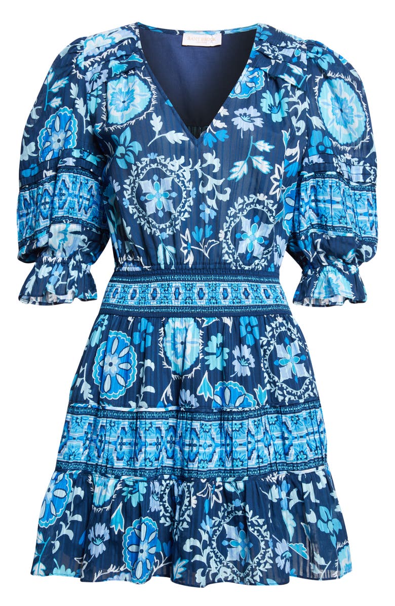 Ramy Brook Barbara Puff Sleeve Mini Sundress, Alternate, color,