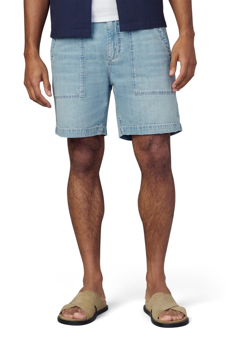 Utility Chambray Shorts, Main, color, ARROYO