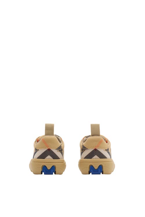 Burberry Cotton Check Sneakers In Multi