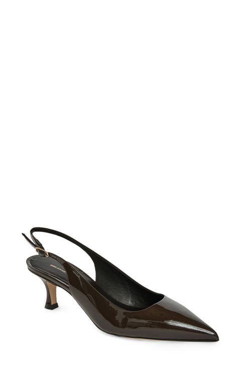 Palerma Pointed Toe Kitten Heel Slingback Pump