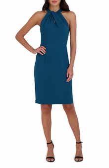 Julia Jordan Twist Neck Sheath Dress
