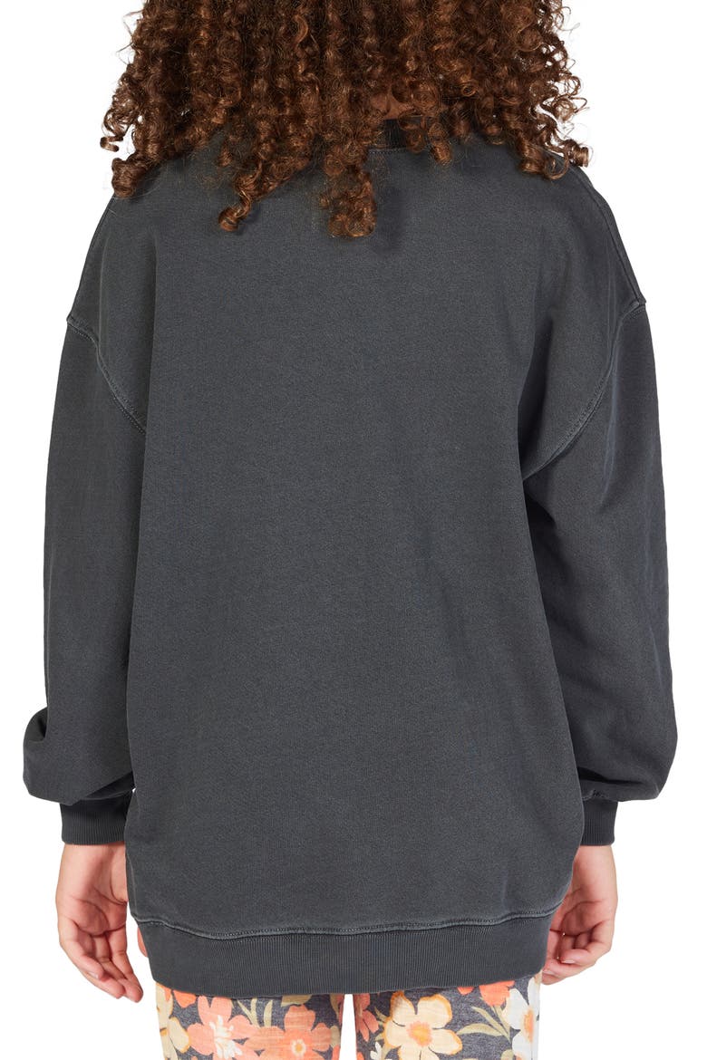 Kids' Making Waves Sweatshirt, Alternate, color, OFF BLACK