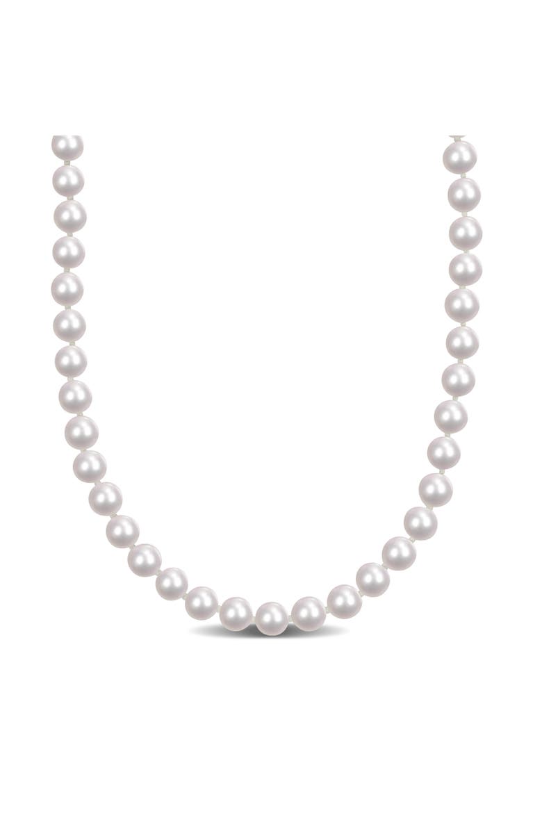 Cultured Akoya Pearl Strand Necklace 14k, Main, color, Akoya Pearl