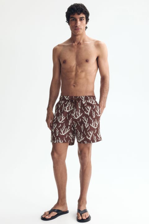 Patterned Swim Shorts