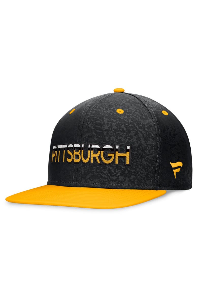 Men's Fanatics Branded Black/Gold Pittsburgh Penguins Authentic Pro Alternate Jersey Snapback Hat, Alternate, color, Black
