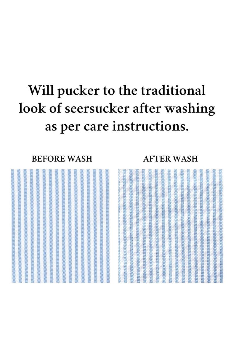 Hope & Henry Girls' Seersucker Peter Pan Collar Dress, Kids, Alternate, color, Blue Seersucker