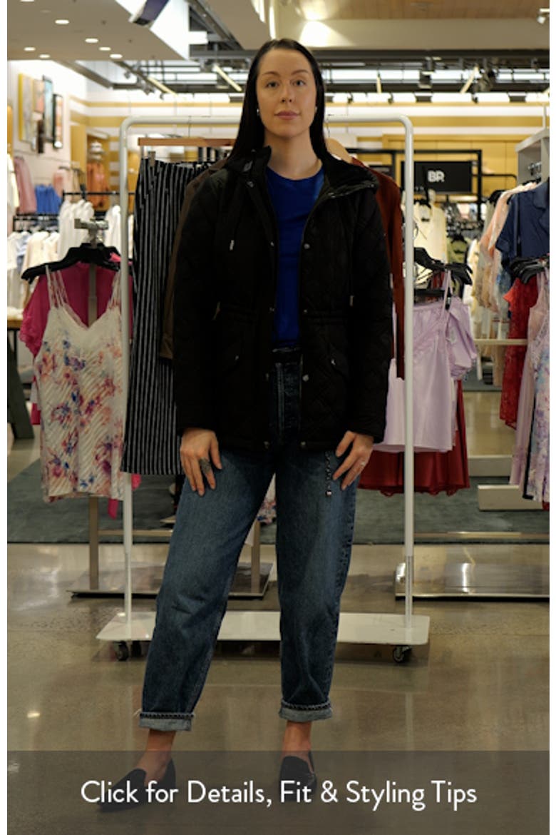 Diamond Quilted Hooded Jacket video