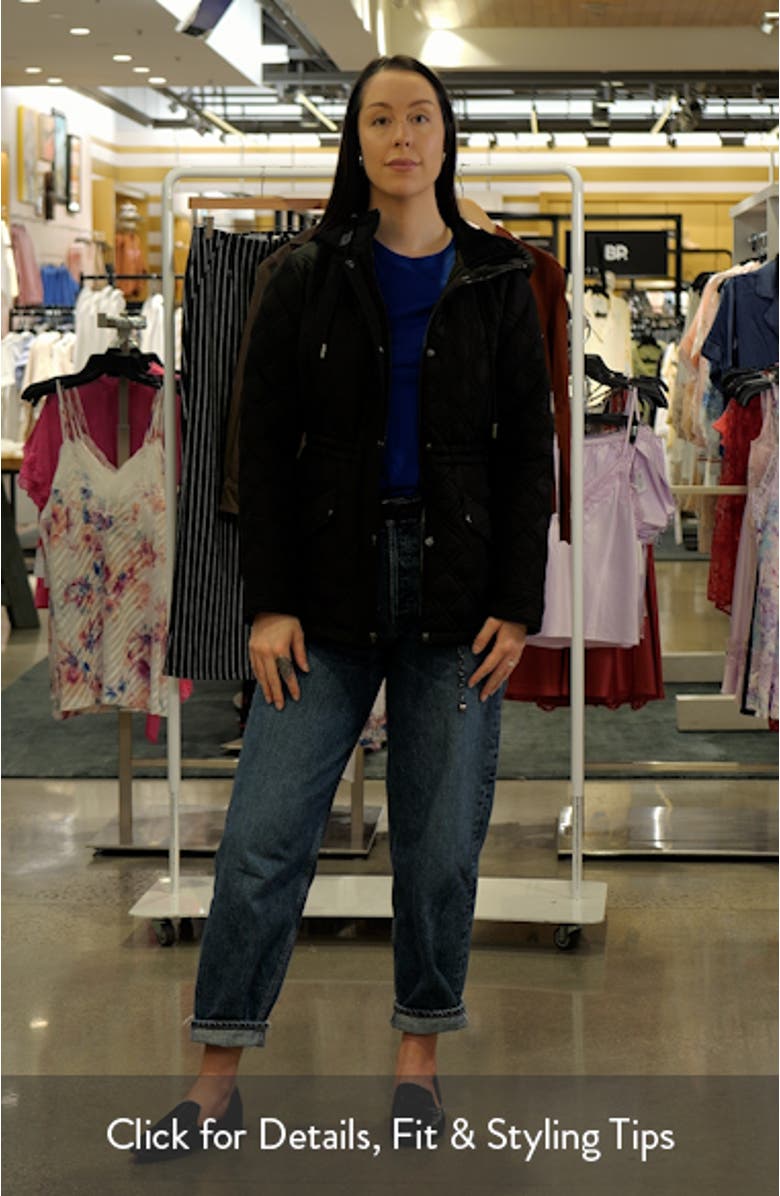 Diamond Quilted Hooded Jacket, sales video thumbnail