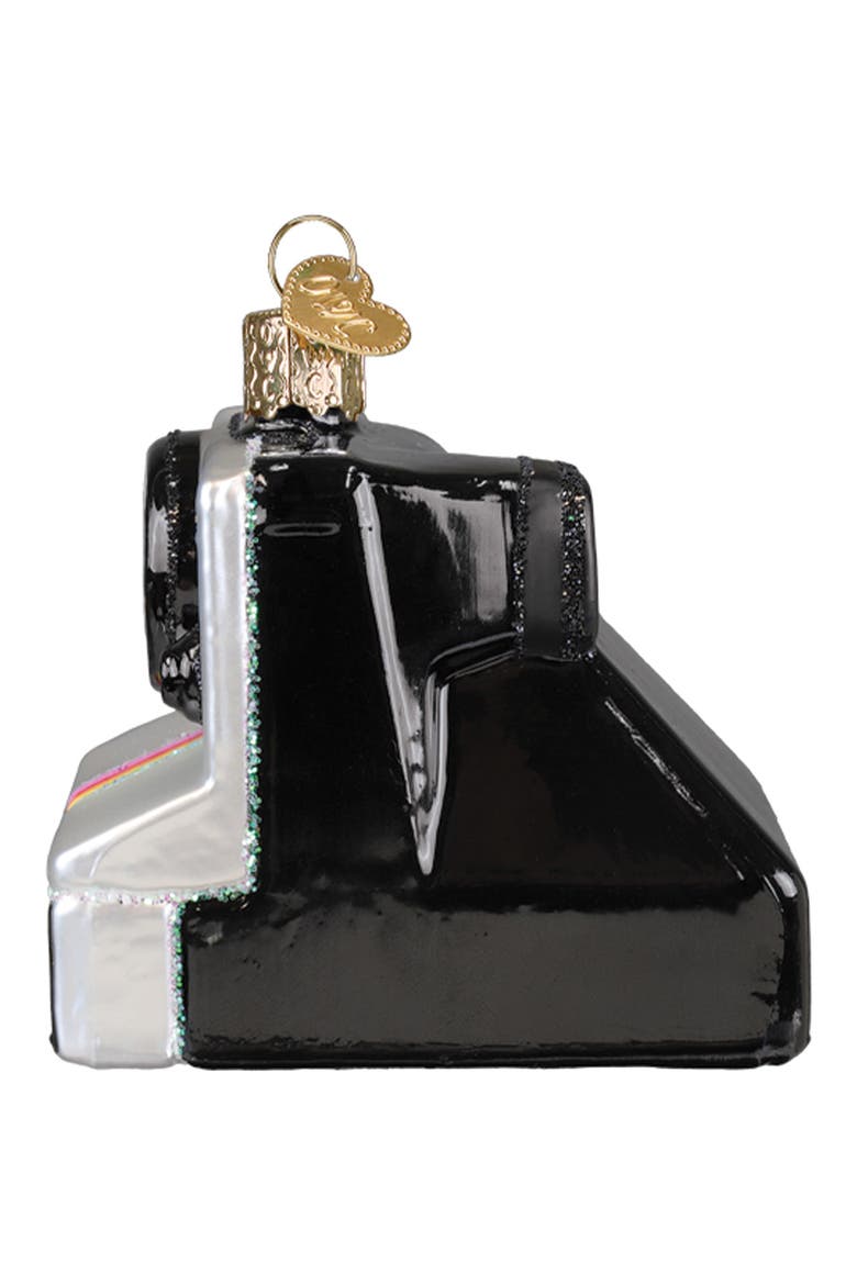 Polaroid OneStep Camera Christmas Ornament, Alternate, color, BLACK MULTI