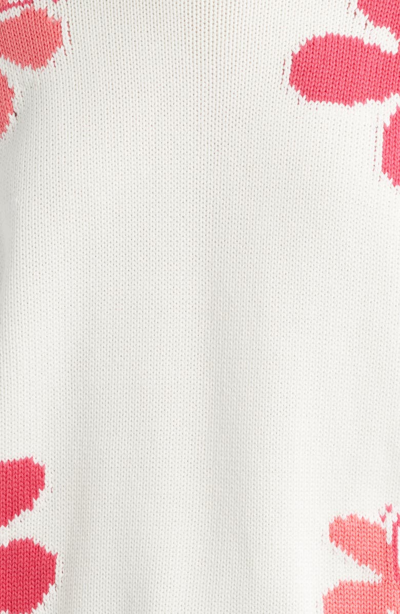 Rails Zoey Floral Intarsia Cotton Sweater, Alternate, color, Kauai