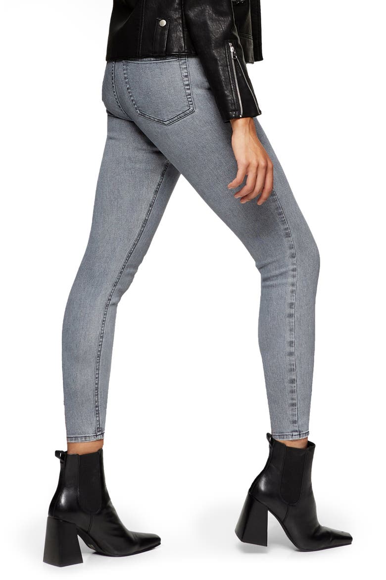 New Grey Jamie High Waist Crop Skinny Jeans, Alternate, color, GREY