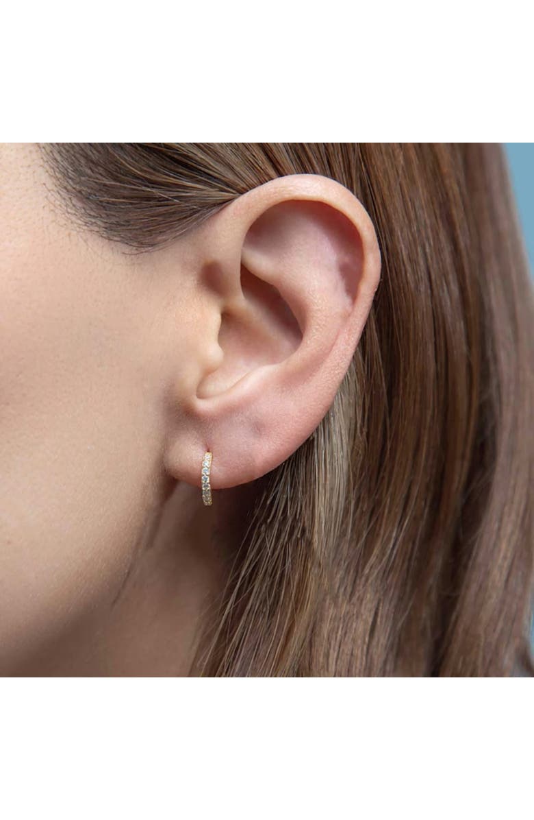 Outofoffice Gold Eight Mm Huggie Hoop Earring, Alternate, color, Gold