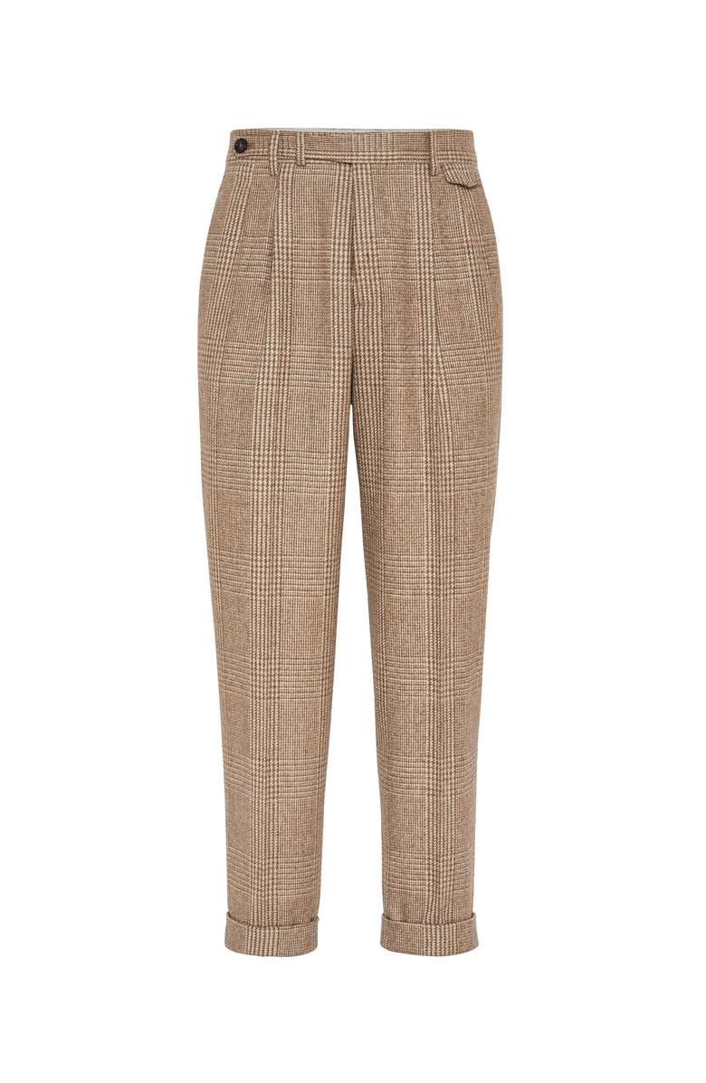 Brunello Cucinelli Prince of Wales trousers, Main, color, 