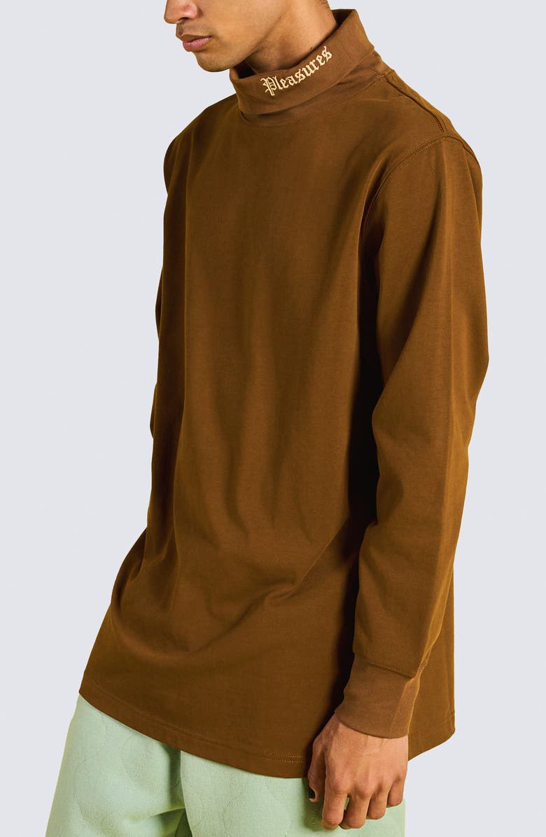 PLEASURES Satisfaction Turtleneck, Alternate, color, Brown