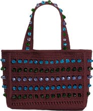 SANDRO Beaded crochet bag