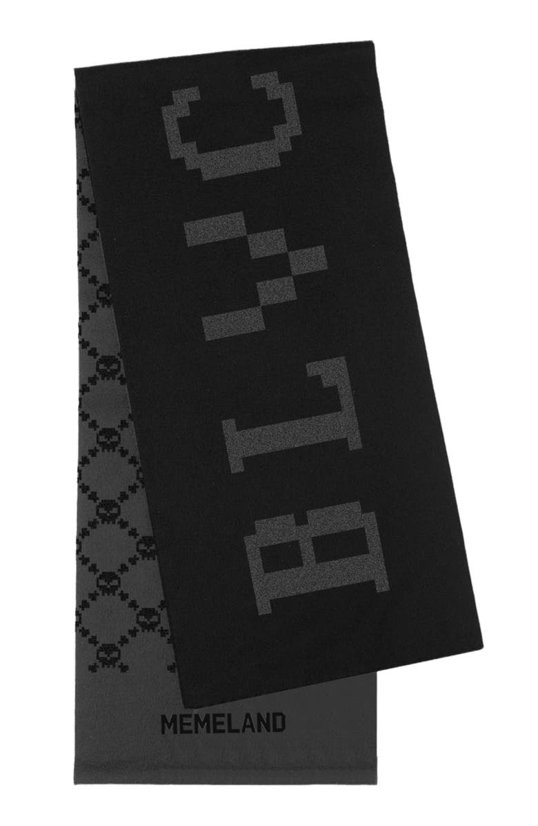 Blvck Paris Blvck x Memeland Scarf, Main, color, Black