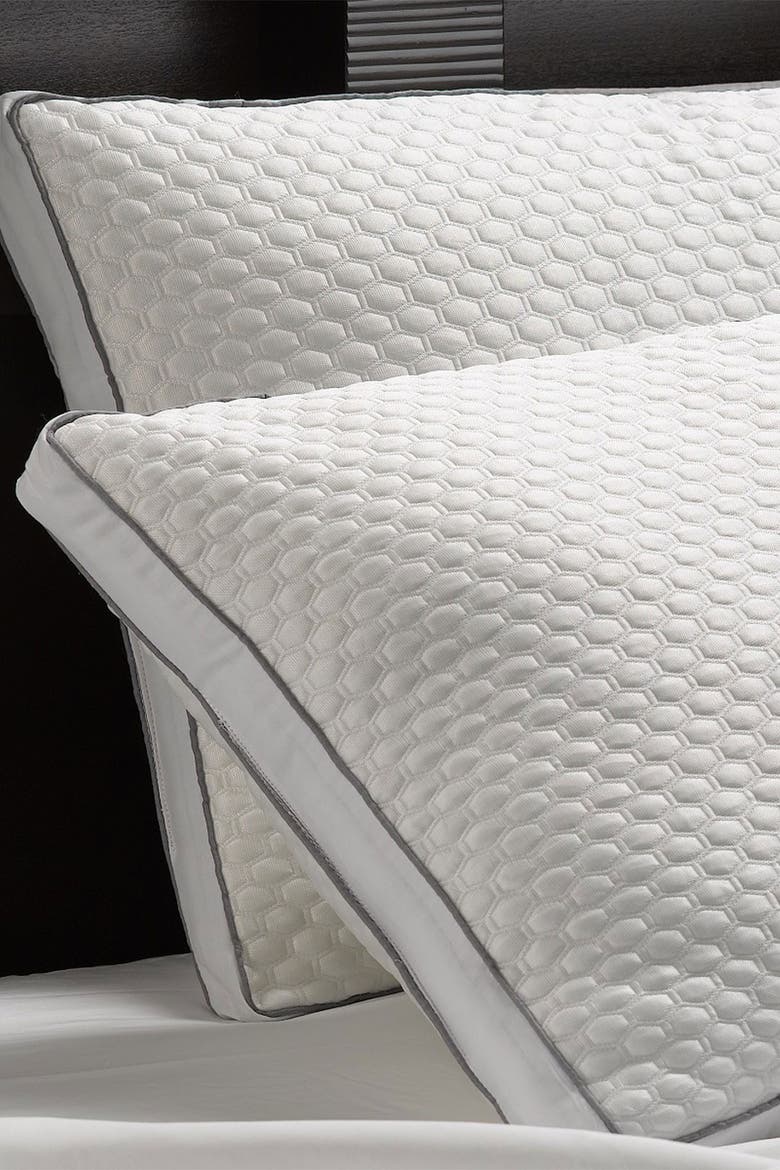 Arctic White Chill Super Cooling Jumbo Size Gel Fiber Pillow - Set of 2, Main, color, WHITE