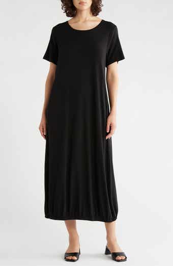 Eileen Fisher Stretch Jersey Lantern Shift Dress