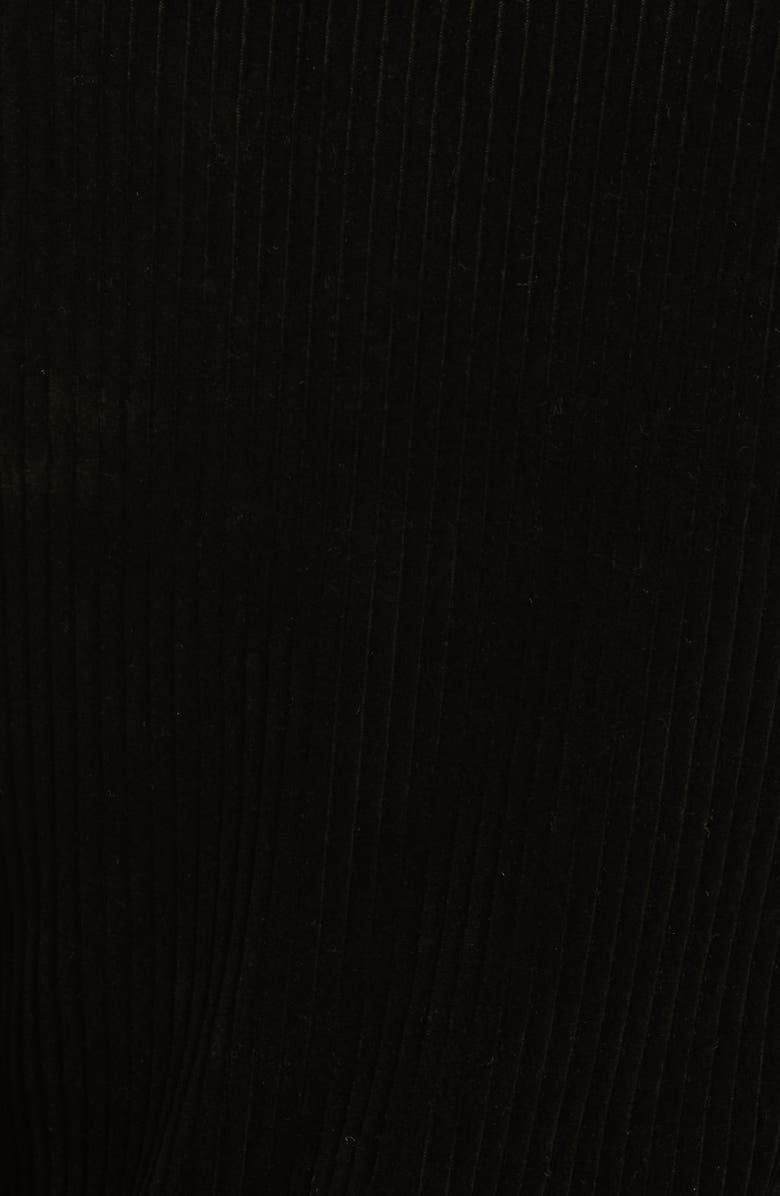 KkCo Scallop Rib Velour Button-Up Shirt, Alternate, color, 