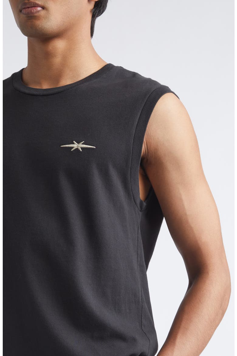 Star Logo Muscle Tee, Alternate, color, BLACK