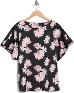 Anne Klein Floral Short Sleeve Top