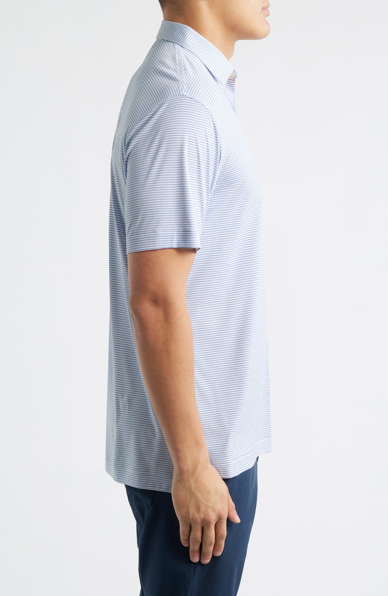 Peter Millar Stripe Featherweight Performance Polo, Alternate, color, White