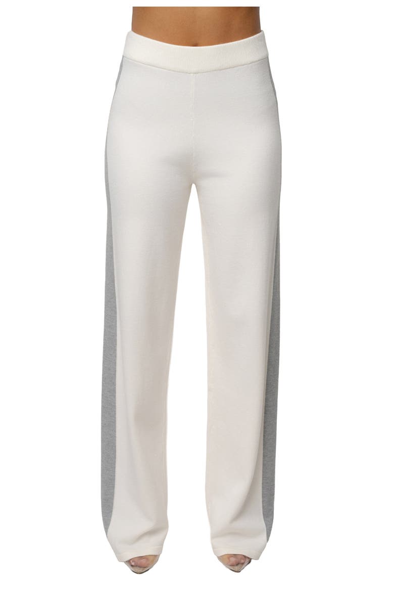 JLUXLABEL Chasing Fall Contrast Pant, Main, color, Ivory