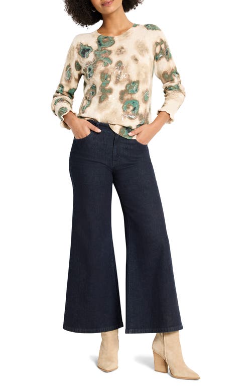 Nic + Zoe Nic+zoe Camo Shine Sweater In Multi