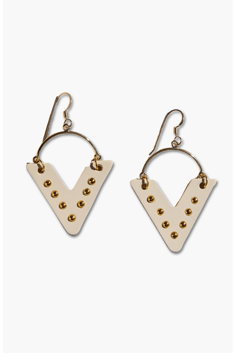 Sutton Earrings, Main, color, Ecru / Silver
