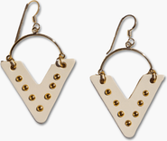 Nickel & Suede Sutton Earrings