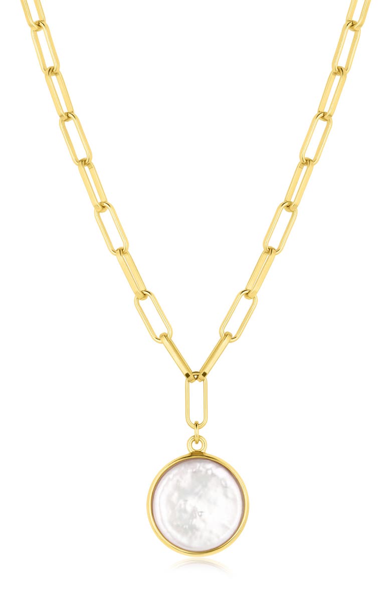 Set & Stones Capri Pendant Necklace, Main, color, Gold