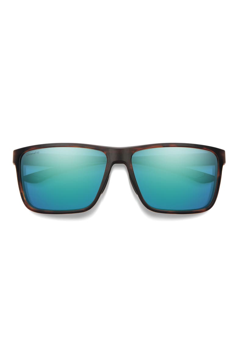 Riptide 61mm ChromaPop™ Polarized Sport Square Sunglasses, Main, color, TORTOISE / CHROMAPOP OPAL