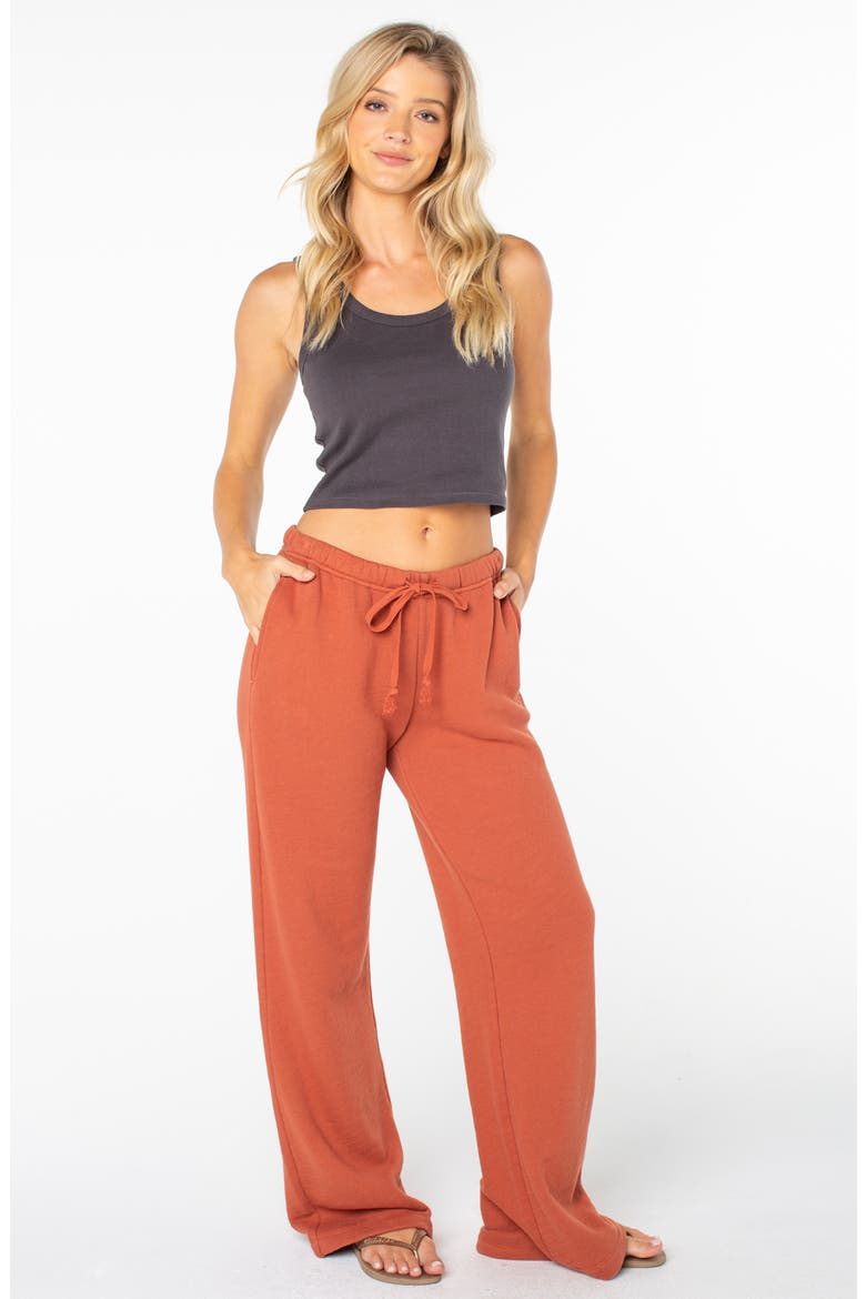 Good Times Cotton Terry Pants, Alternate, color, CHUTNEY
