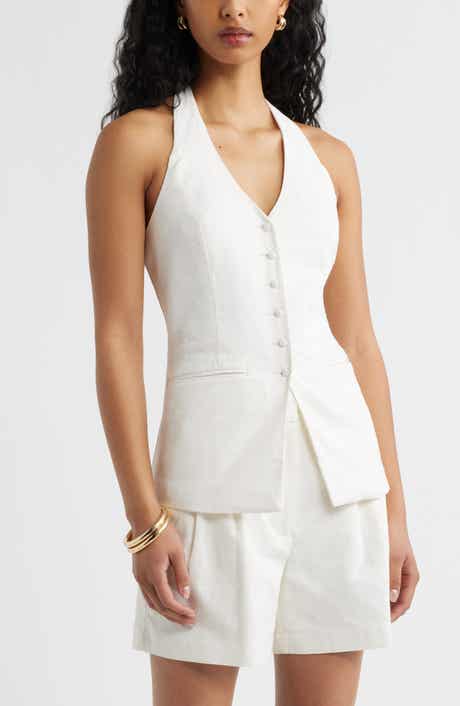 Linen Halter Vest
