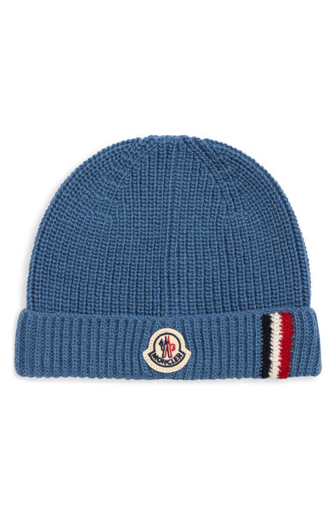 Kids' Tricolor Stripe Virgin Wool Beanie