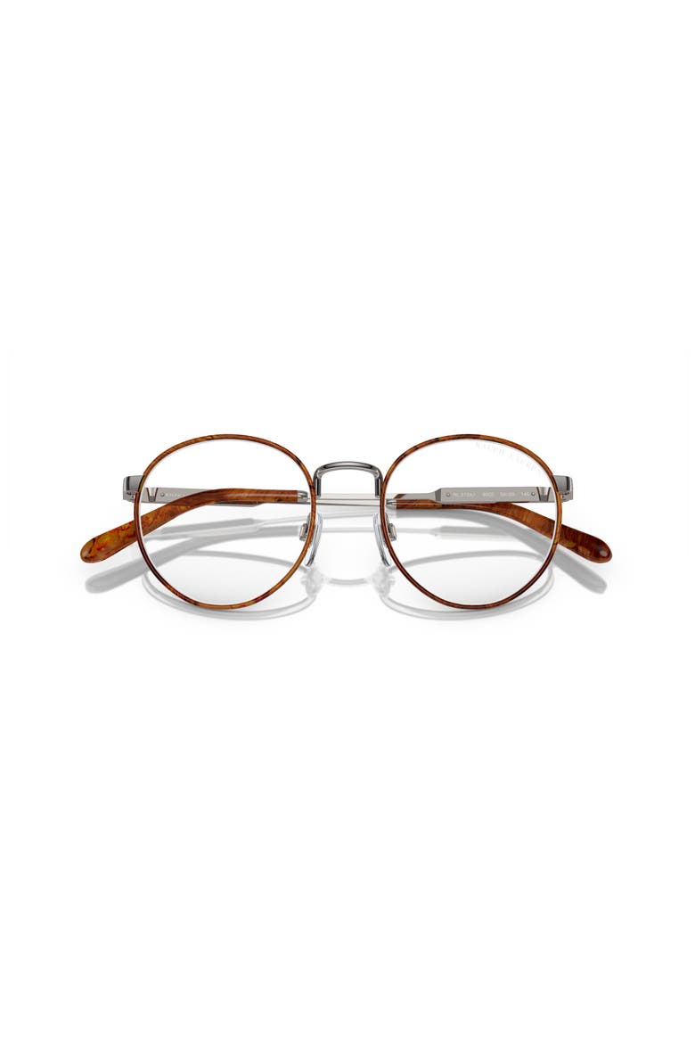 52mm Round optical glasses, Alternate, color, Brown