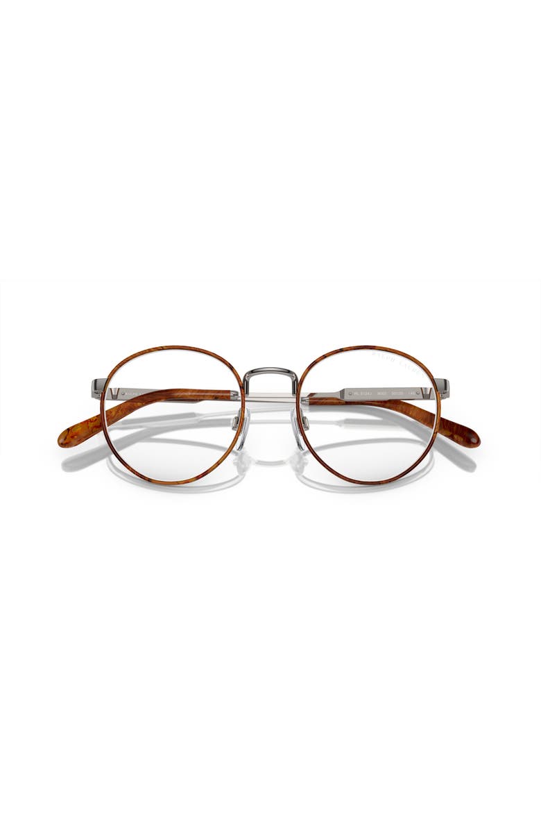 Ralph Lauren 50mm Round optical glasses, Alternate, color, Brown