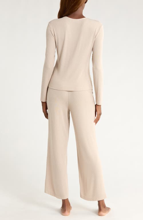 Natori Rib Essentials Pajamas In White
