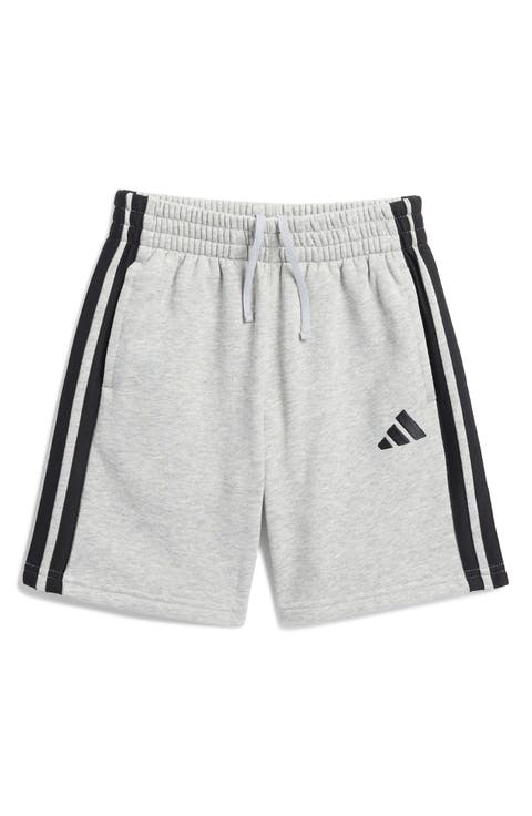 Kids' 3-Stripe Fleece Shorts (Big Kid)